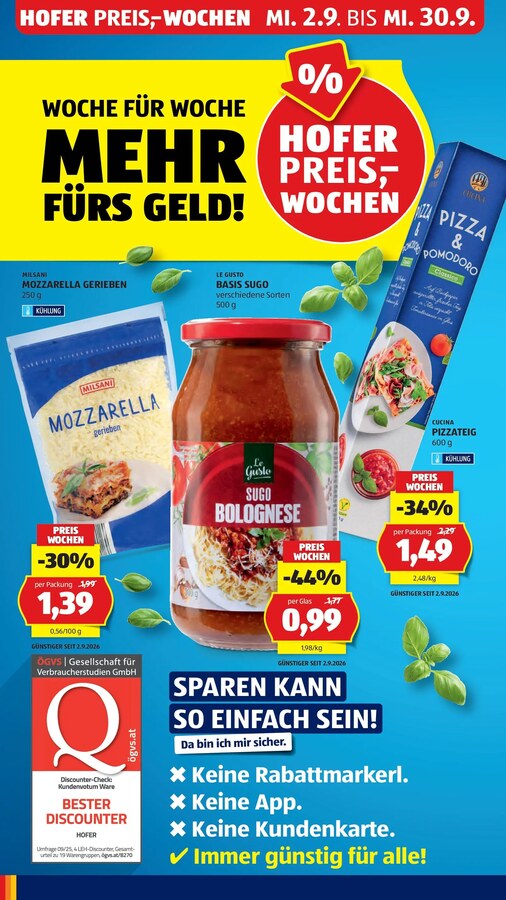 HOFER Flugblatt ab 25.09.2026 – Seite 4