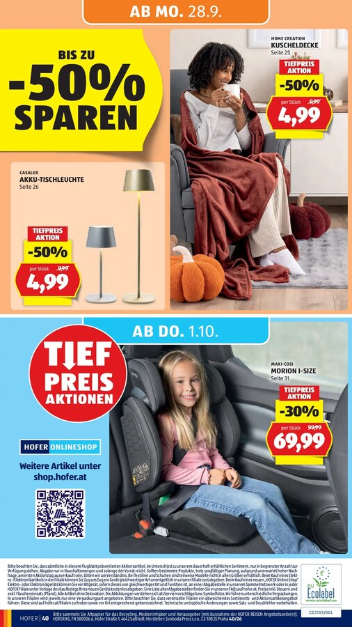 HOFER Flugblatt ab 25.09.2026 – Seite 48